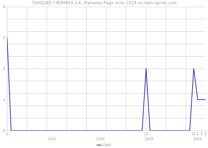 TANQUES Y BOMBAS S.A. (Panama) Page visits 2024 