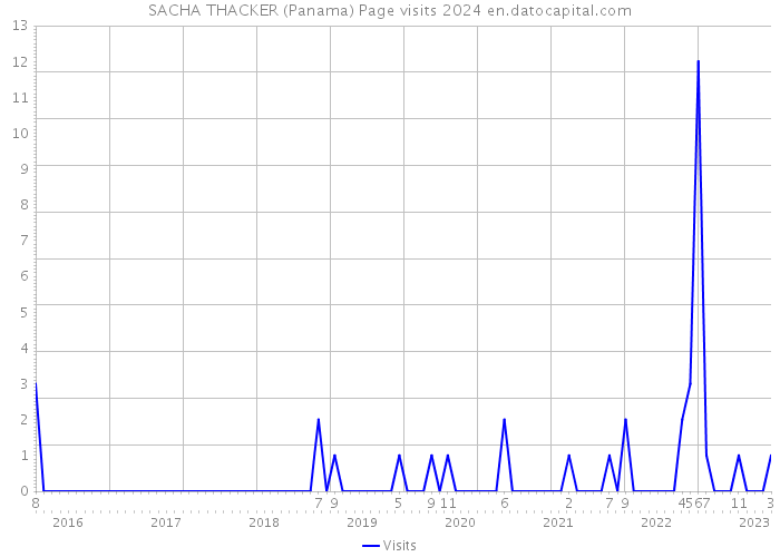 SACHA THACKER (Panama) Page visits 2024 