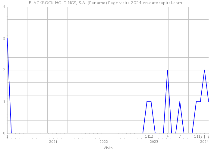 BLACKROCK HOLDINGS, S.A. (Panama) Page visits 2024 