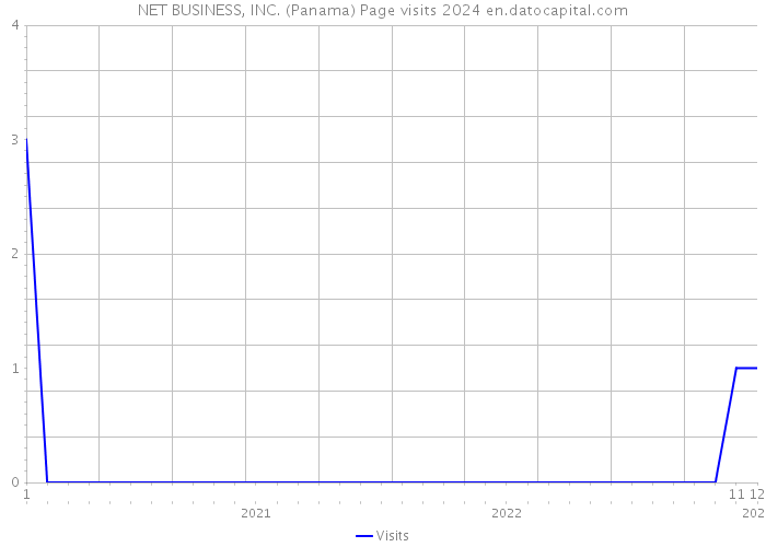 NET BUSINESS, INC. (Panama) Page visits 2024 