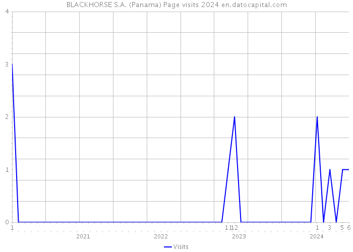 BLACKHORSE S.A. (Panama) Page visits 2024 