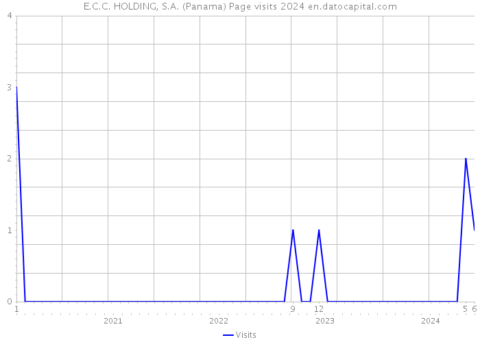 E.C.C. HOLDING, S.A. (Panama) Page visits 2024 