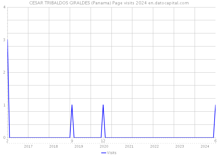 CESAR TRIBALDOS GIRALDES (Panama) Page visits 2024 