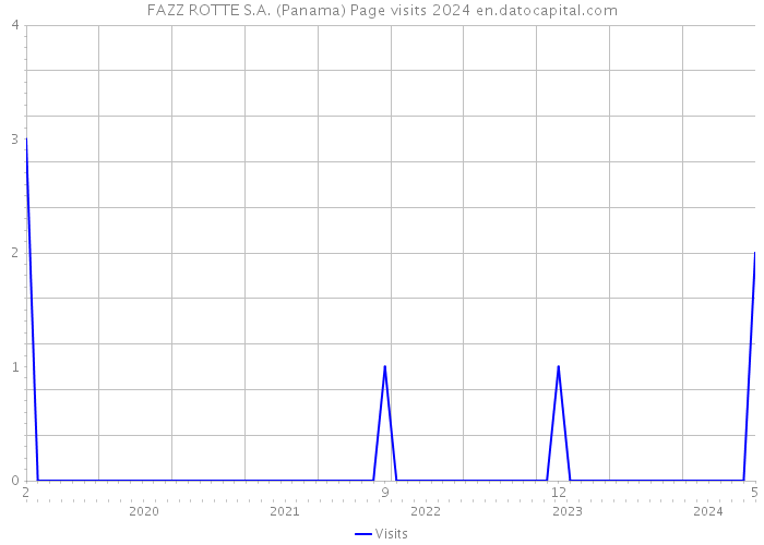 FAZZ ROTTE S.A. (Panama) Page visits 2024 