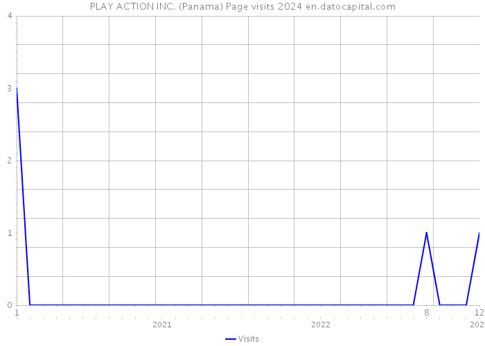PLAY ACTION INC. (Panama) Page visits 2024 