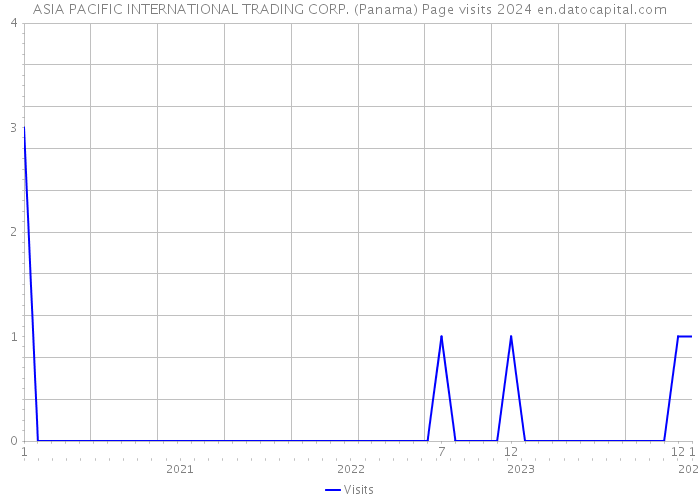 ASIA PACIFIC INTERNATIONAL TRADING CORP. (Panama) Page visits 2024 