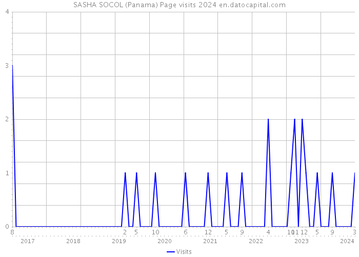 SASHA SOCOL (Panama) Page visits 2024 