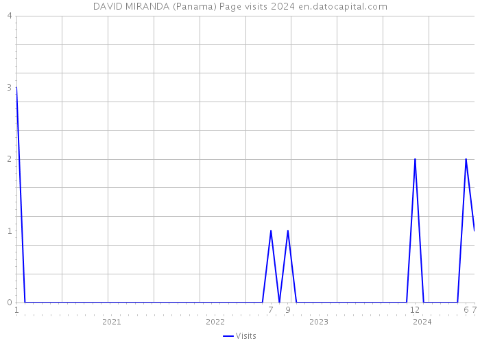 DAVID MIRANDA (Panama) Page visits 2024 