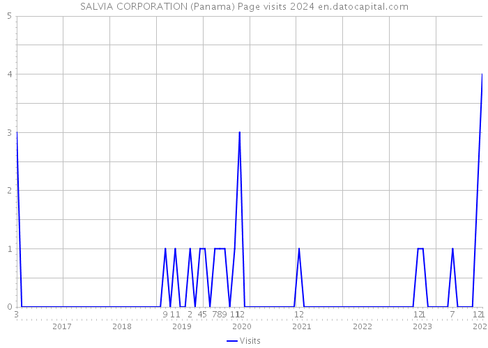 SALVIA CORPORATION (Panama) Page visits 2024 