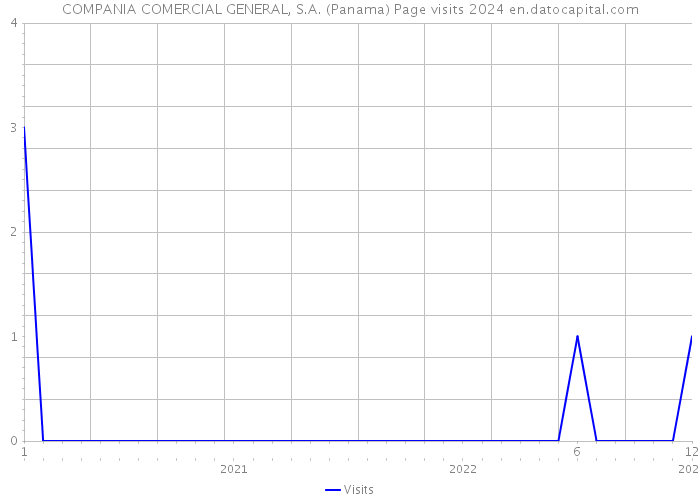 COMPANIA COMERCIAL GENERAL, S.A. (Panama) Page visits 2024 