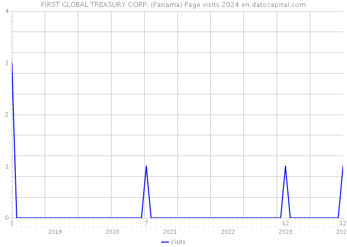 FIRST GLOBAL TREASURY CORP. (Panama) Page visits 2024 
