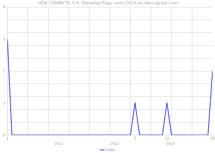 VIDA COMBATE, S.A. (Panama) Page visits 2024 