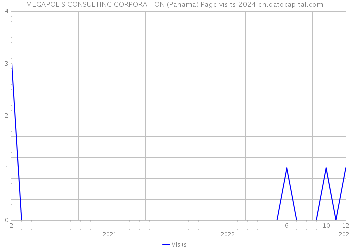 MEGAPOLIS CONSULTING CORPORATION (Panama) Page visits 2024 