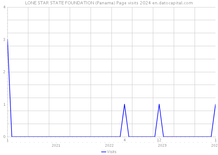 LONE STAR STATE FOUNDATION (Panama) Page visits 2024 
