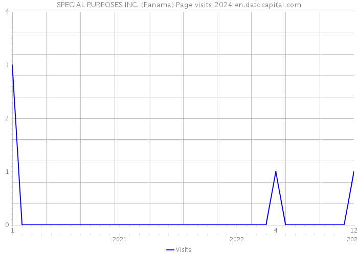 SPECIAL PURPOSES INC. (Panama) Page visits 2024 