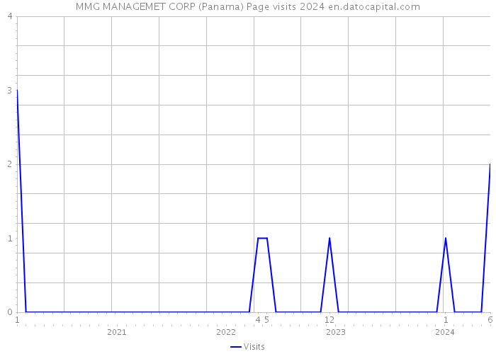 MMG MANAGEMET CORP (Panama) Page visits 2024 