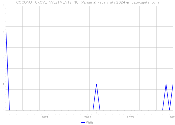 COCONUT GROVE INVESTMENTS INC. (Panama) Page visits 2024 