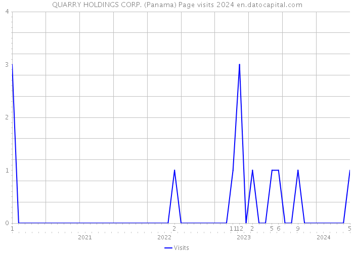 QUARRY HOLDINGS CORP. (Panama) Page visits 2024 