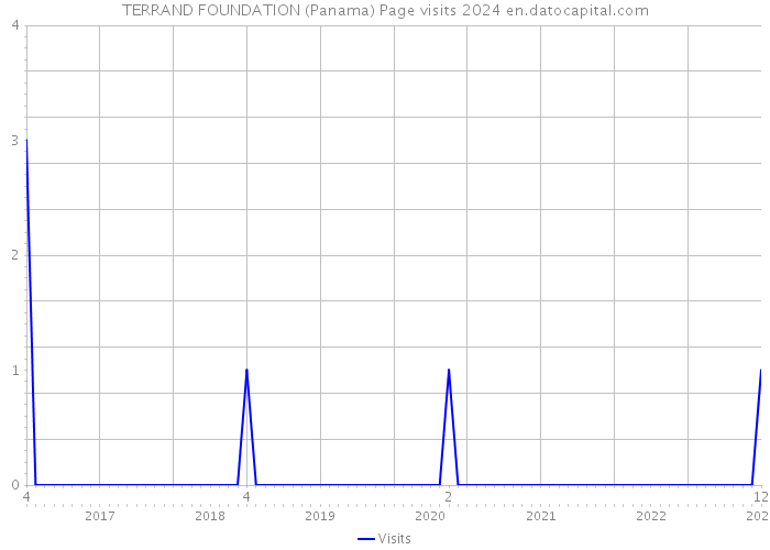 TERRAND FOUNDATION (Panama) Page visits 2024 