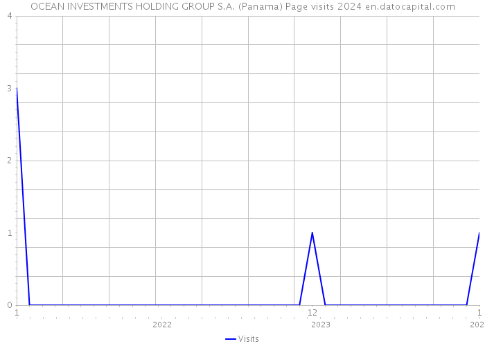 OCEAN INVESTMENTS HOLDING GROUP S.A. (Panama) Page visits 2024 