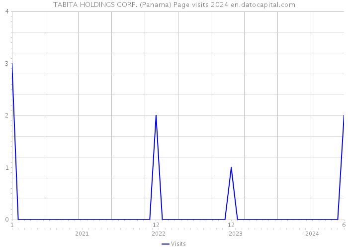 TABITA HOLDINGS CORP. (Panama) Page visits 2024 
