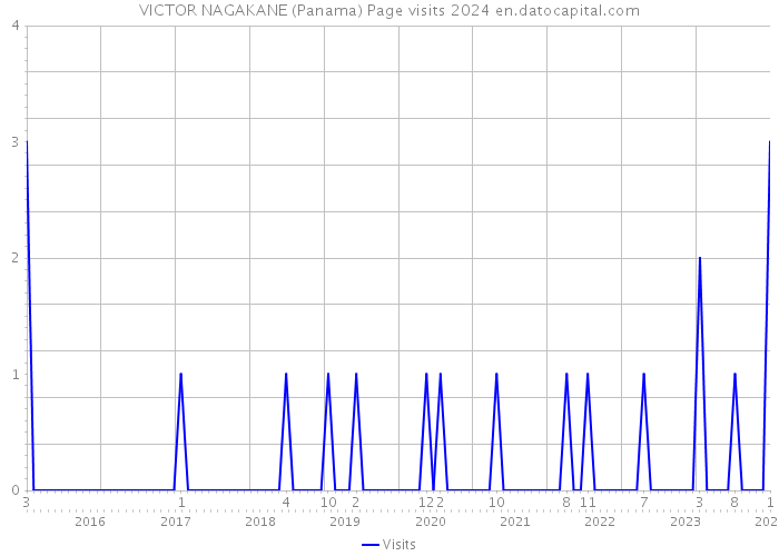 VICTOR NAGAKANE (Panama) Page visits 2024 