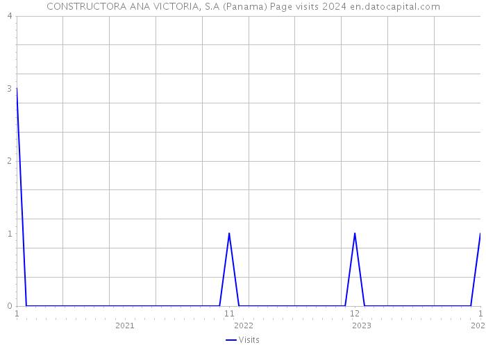CONSTRUCTORA ANA VICTORIA, S.A (Panama) Page visits 2024 