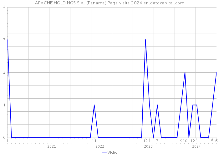 APACHE HOLDINGS S.A. (Panama) Page visits 2024 