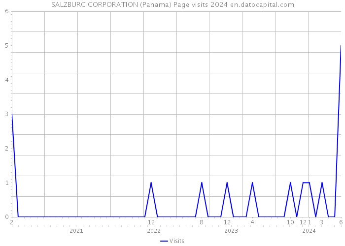 SALZBURG CORPORATION (Panama) Page visits 2024 