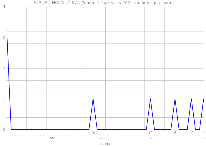 FARNELL HOLDING S.A. (Panama) Page visits 2024 