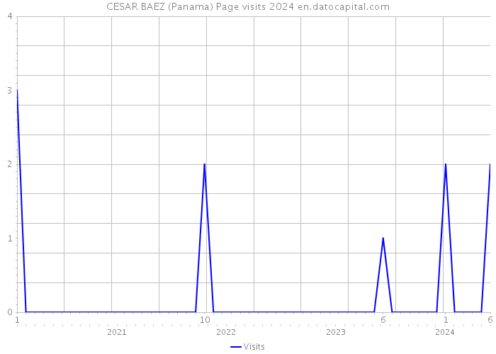 CESAR BAEZ (Panama) Page visits 2024 