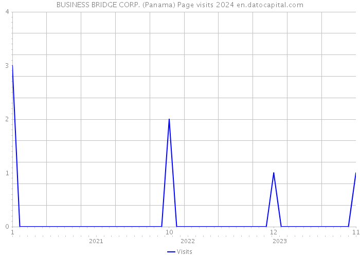 BUSINESS BRIDGE CORP. (Panama) Page visits 2024 