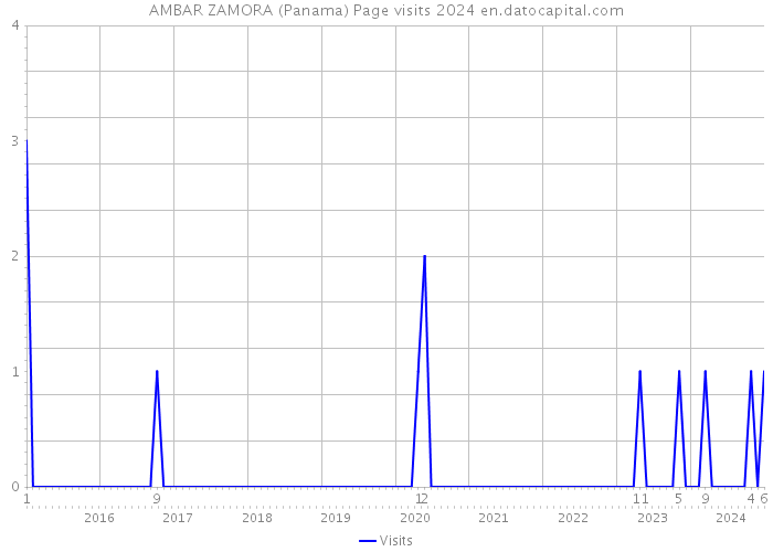 AMBAR ZAMORA (Panama) Page visits 2024 