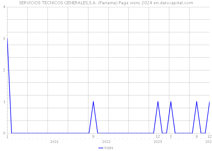 SERVICIOS TECNICOS GENERALES,S.A. (Panama) Page visits 2024 