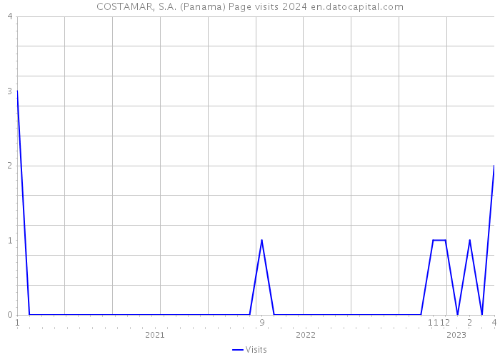 COSTAMAR, S.A. (Panama) Page visits 2024 