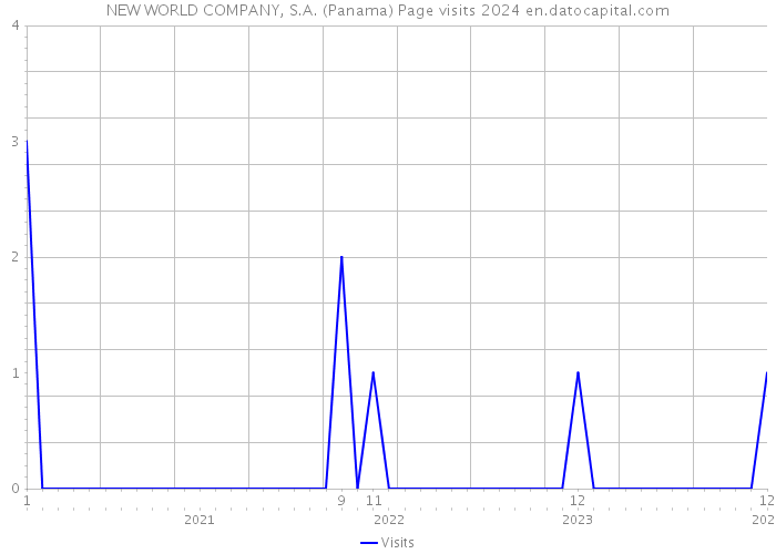 NEW WORLD COMPANY, S.A. (Panama) Page visits 2024 