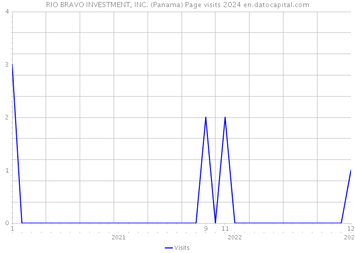 RIO BRAVO INVESTMENT, INC. (Panama) Page visits 2024 