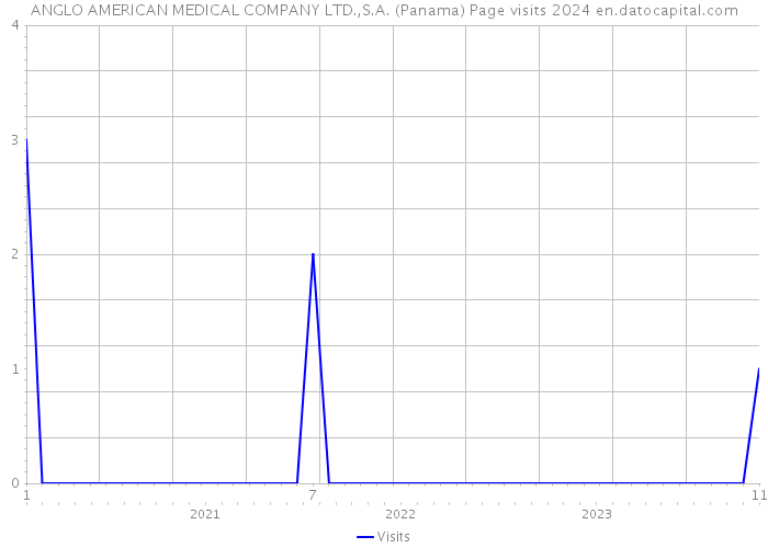 ANGLO AMERICAN MEDICAL COMPANY LTD.,S.A. (Panama) Page visits 2024 