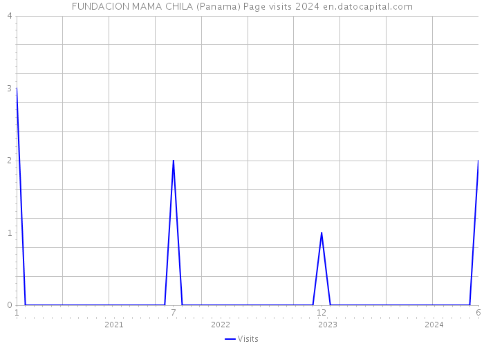 FUNDACION MAMA CHILA (Panama) Page visits 2024 