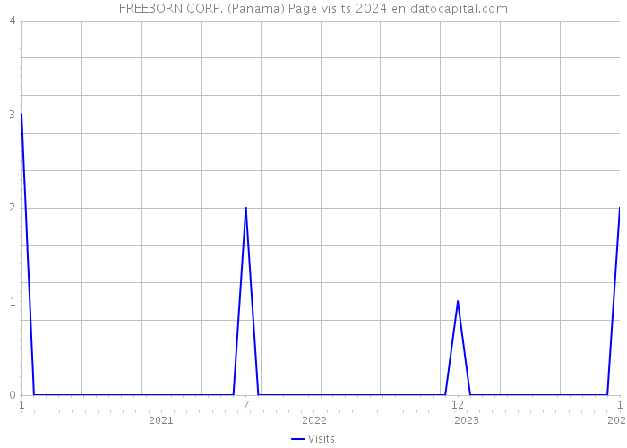 FREEBORN CORP. (Panama) Page visits 2024 