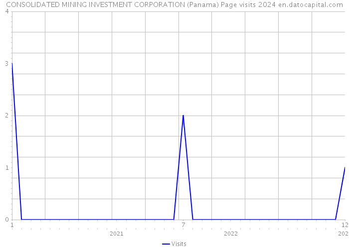 CONSOLIDATED MINING INVESTMENT CORPORATION (Panama) Page visits 2024 