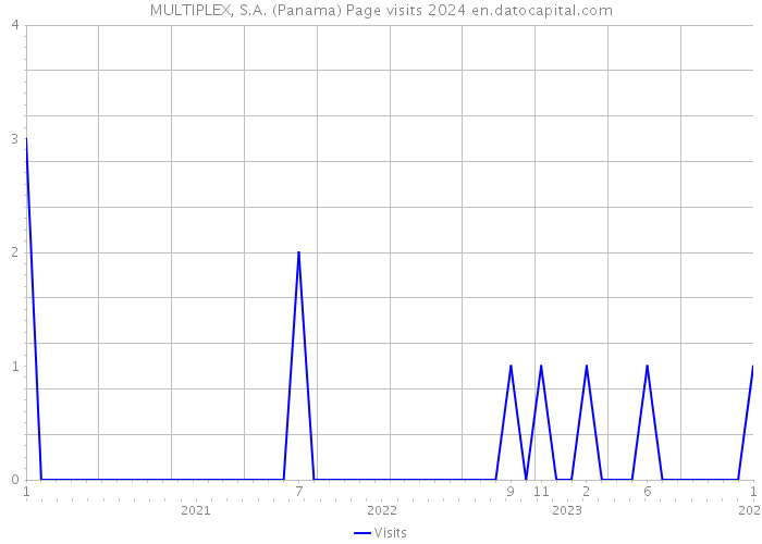 MULTIPLEX, S.A. (Panama) Page visits 2024 