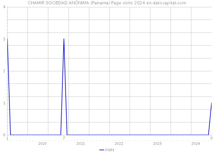 CHAMIR SOCIEDAD ANÓNIMA (Panama) Page visits 2024 