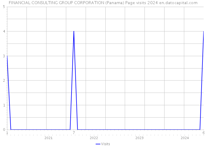 FINANCIAL CONSULTING GROUP CORPORATION (Panama) Page visits 2024 