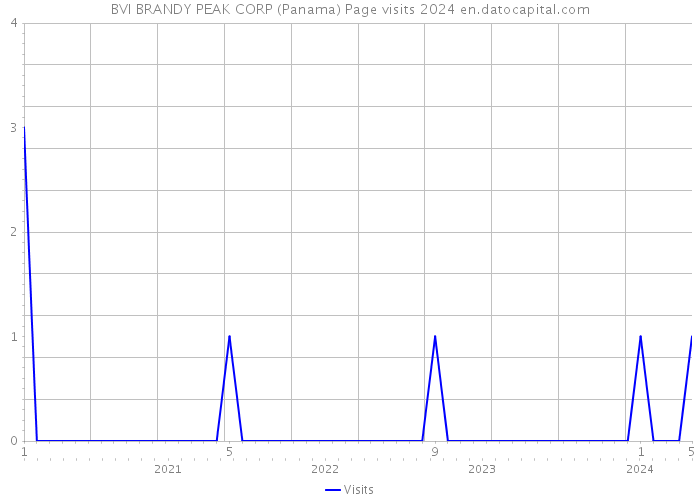 BVI BRANDY PEAK CORP (Panama) Page visits 2024 