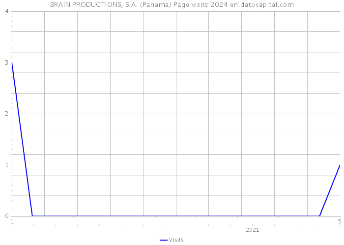 BRAIN PRODUCTIONS, S.A. (Panama) Page visits 2024 