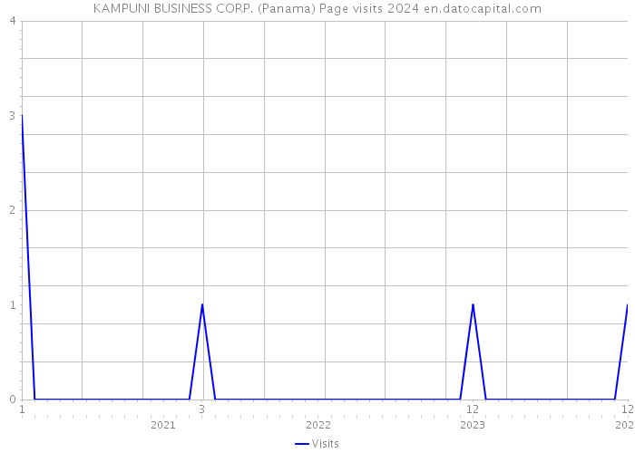 KAMPUNI BUSINESS CORP. (Panama) Page visits 2024 