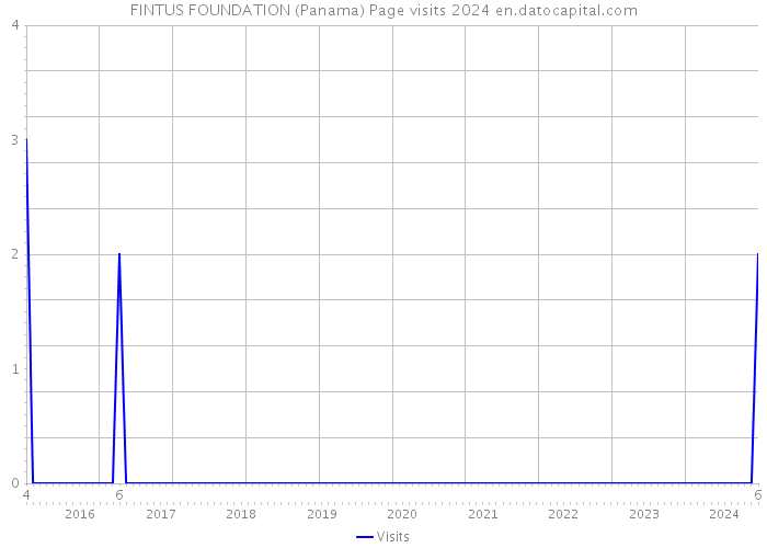 FINTUS FOUNDATION (Panama) Page visits 2024 