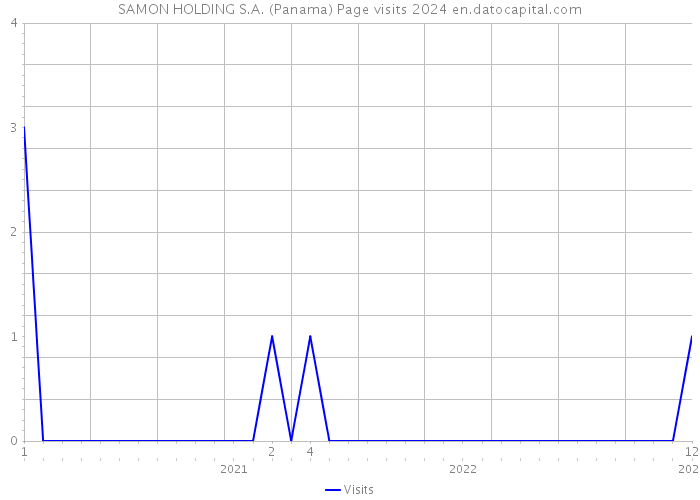 SAMON HOLDING S.A. (Panama) Page visits 2024 