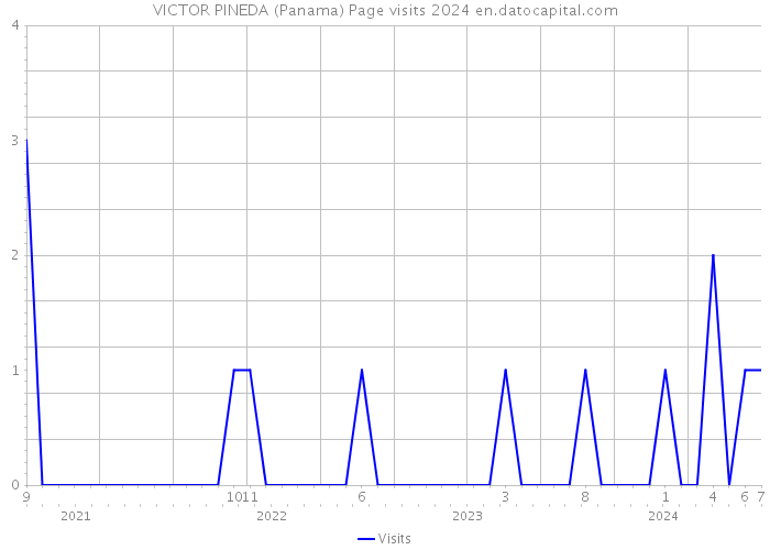 VICTOR PINEDA (Panama) Page visits 2024 